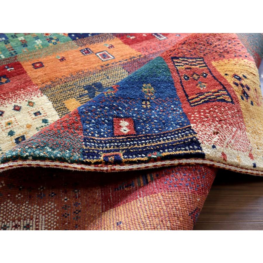 ギャッベ ノマド　 161x102cm モザイクグラデーション　イラン産手織り　Gabbeh Nomad |  | 09
