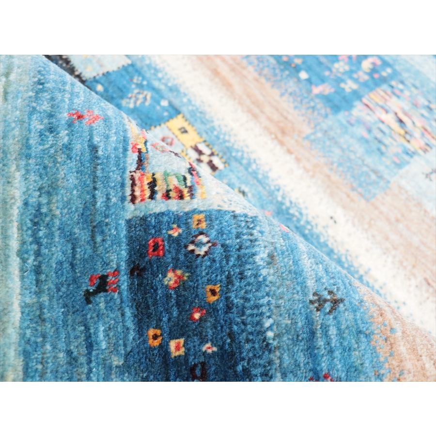 ギャッベ ノウバフト Nowbaft 134x84cm モザイクタイル ブルーグラデーション |  | 11