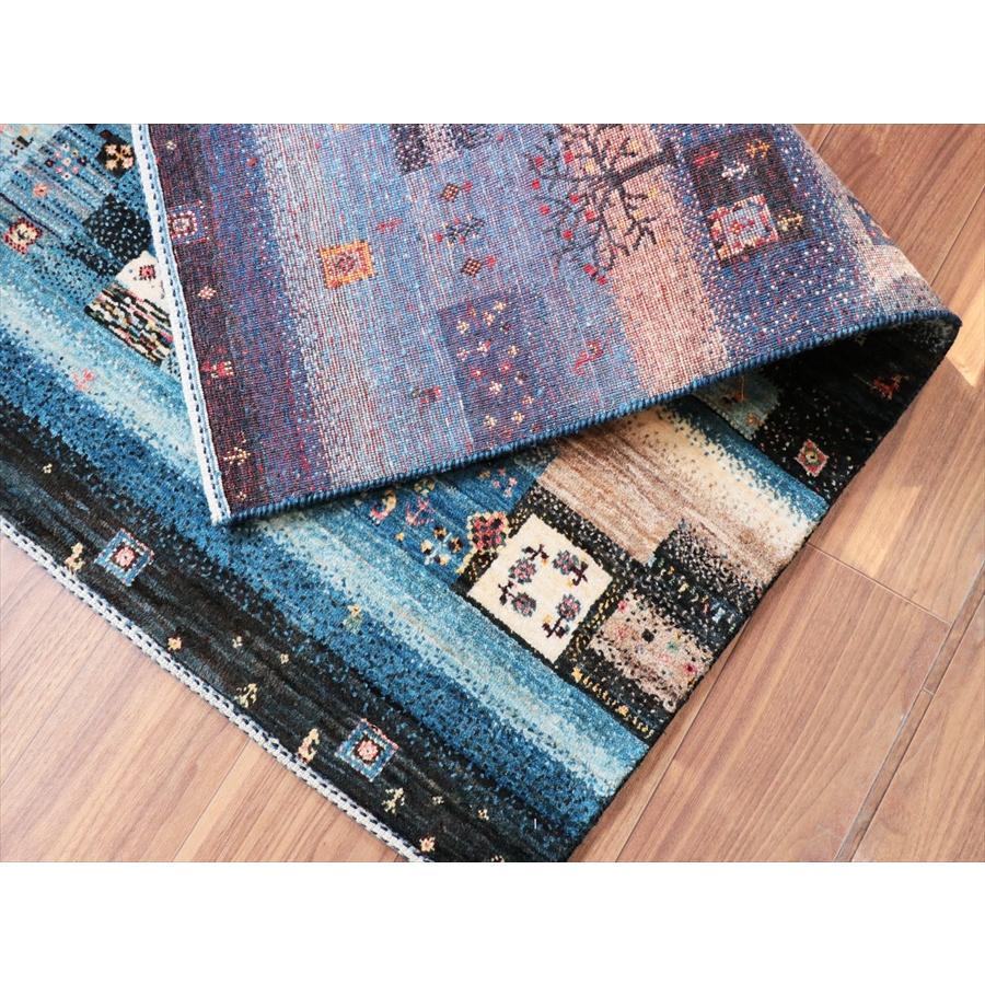 ギャッベ ノウバフト Nowbaft 134x84cm モザイクタイル ブルーグラデーション |  | 08