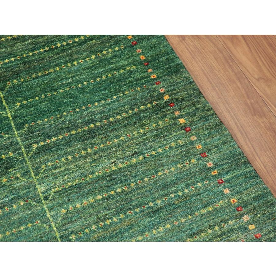 ギャッベ イラン産手織り シューウリ 146x101cm グリーン　生命の木 |  | 04