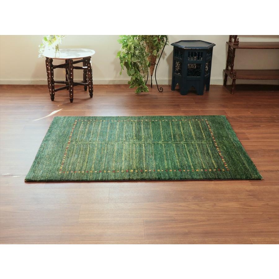 ギャッベ イラン産手織り シューウリ 146x101cm グリーン　生命の木 |  | 06