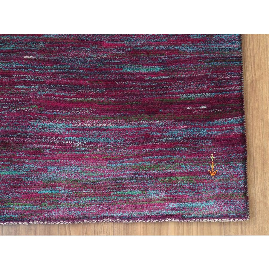 ギャッベ ノマド　 176x120cm ブルー＆パープル　ランダムミックス　イラン産手織り　Gabbeh Nomad |  | 10