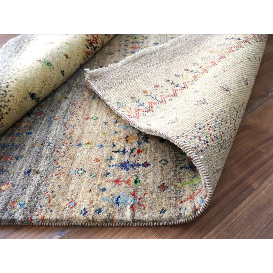 ギャッベ ノマド　 171x117cm ベージュ＆グレー　　イラン産手織り　Gabbeh Nomad |  | 10