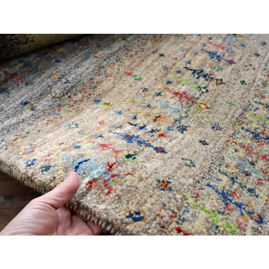 ギャッベ ノマド　 171x117cm ベージュ＆グレー　　イラン産手織り　Gabbeh Nomad |  | 11