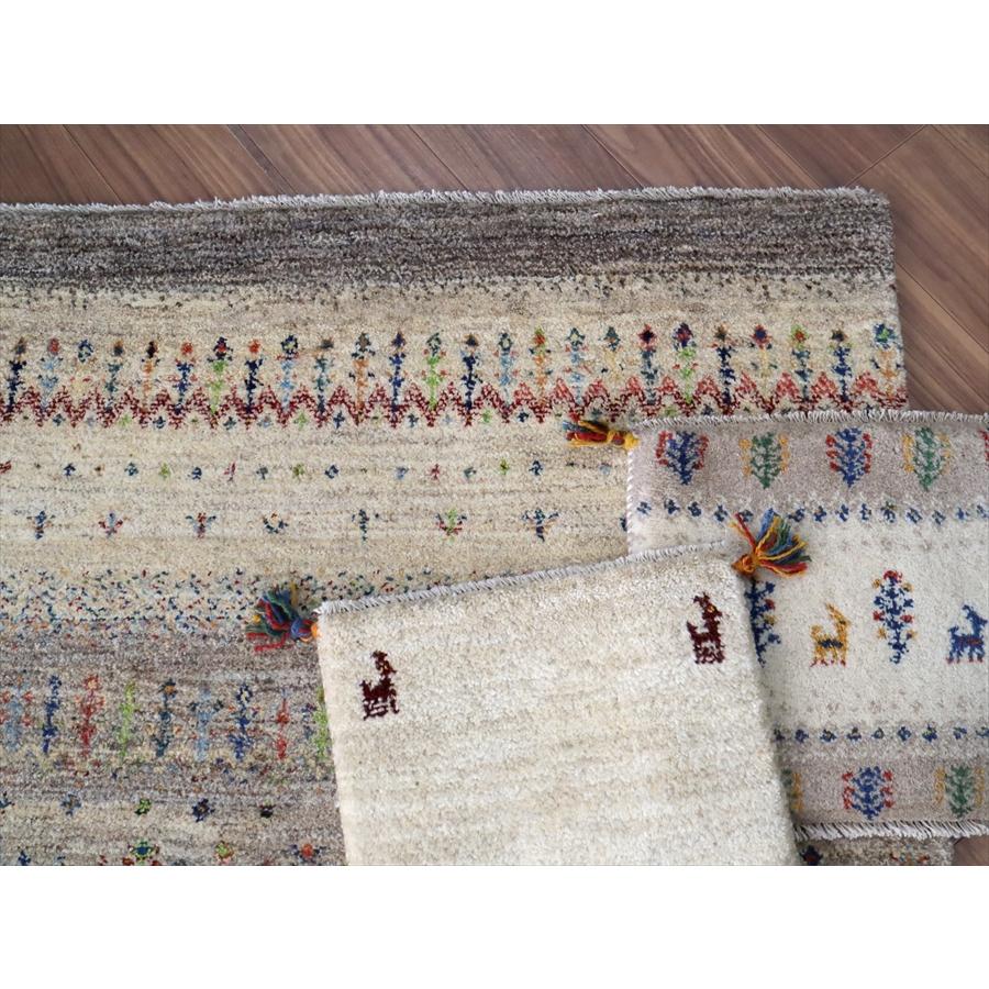 ギャッベ ノマド　 171x117cm ベージュ＆グレー　　イラン産手織り　Gabbeh Nomad |  | 13