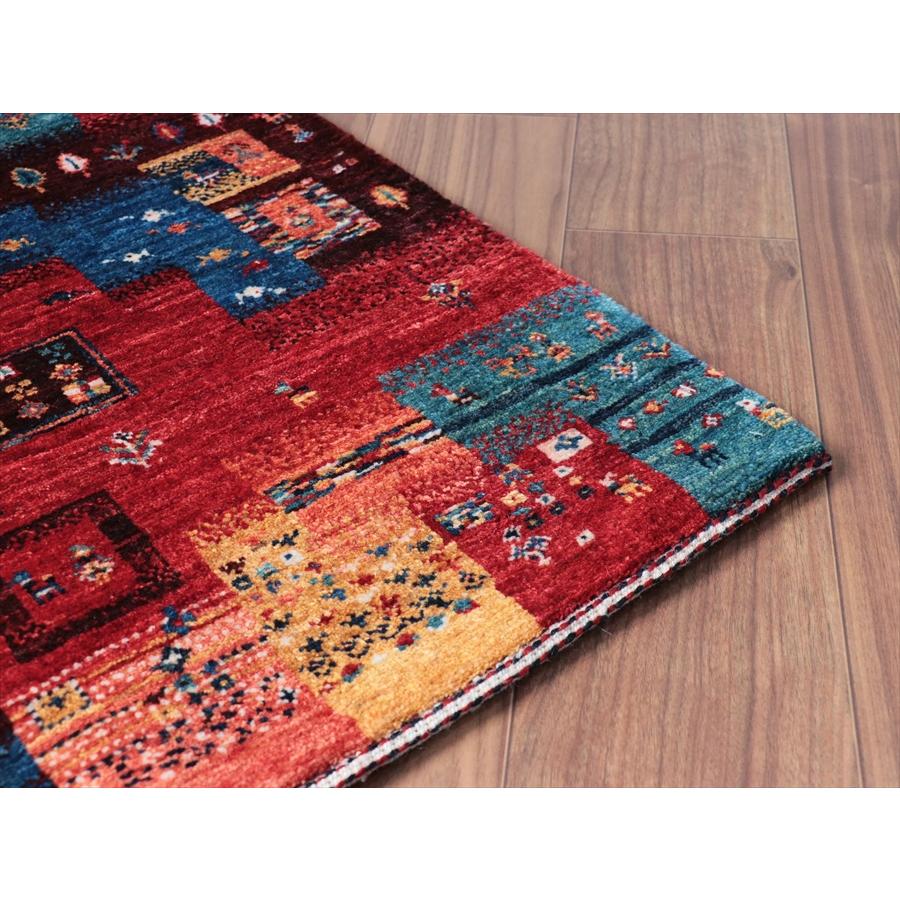 ギャッベ ノウバフト Nowbaft 129x88cm ステンドグラスのようなモザイク　 |  | 12