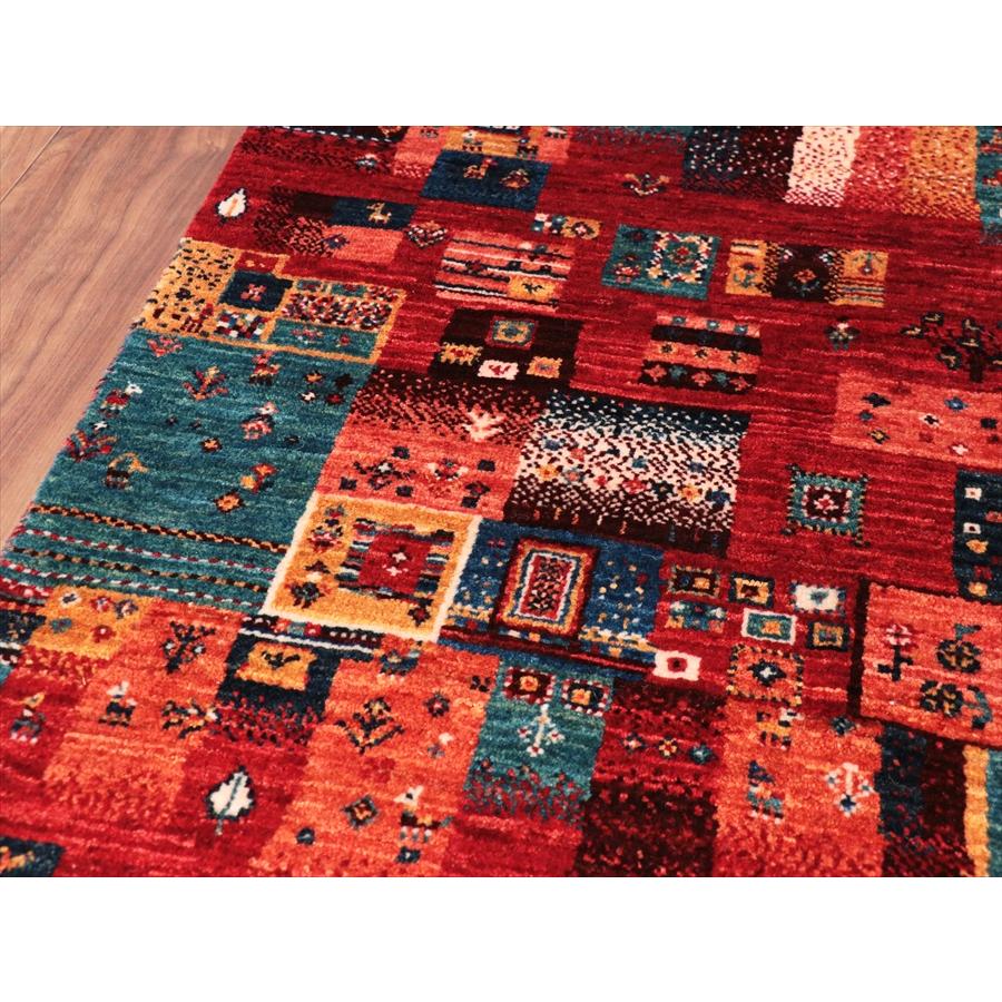 ギャッベ ノウバフト Nowbaft 129x88cm ステンドグラスのようなモザイク　 |  | 13