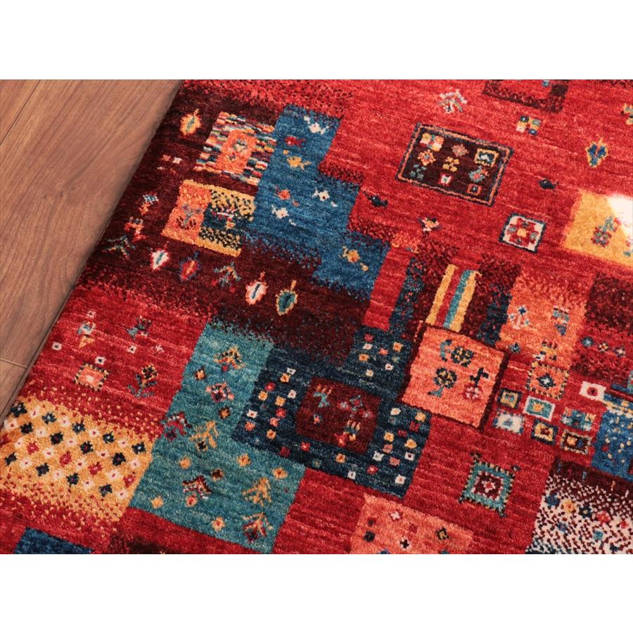 ギャッベ ノウバフト Nowbaft 129x88cm ステンドグラスのようなモザイク　 |  | 14