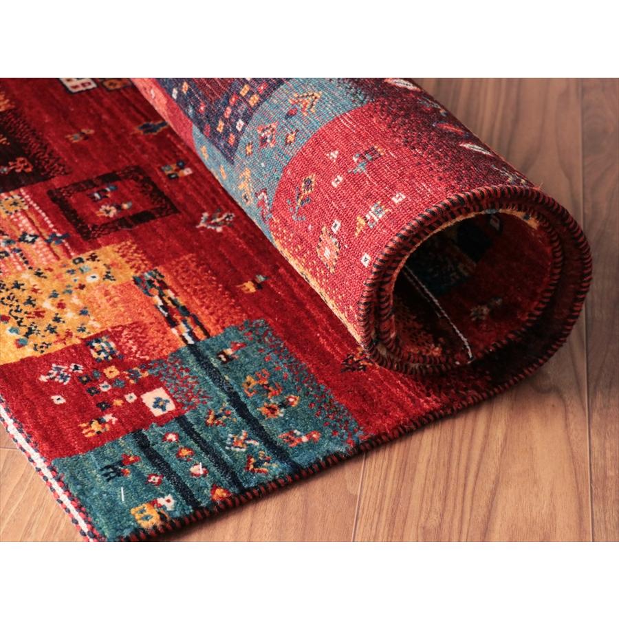 ギャッベ ノウバフト Nowbaft 129x88cm ステンドグラスのようなモザイク　 |  | 15