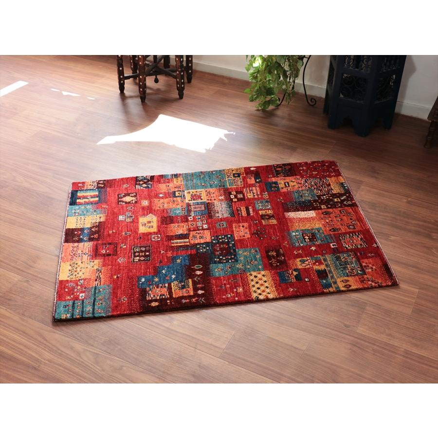 ギャッベ ノウバフト Nowbaft 129x88cm ステンドグラスのようなモザイク　 |  | 05