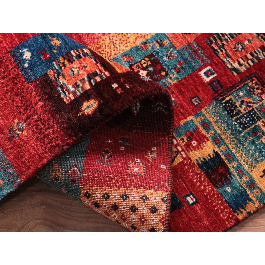 ギャッベ ノウバフト Nowbaft 129x88cm ステンドグラスのようなモザイク　 |  | 08