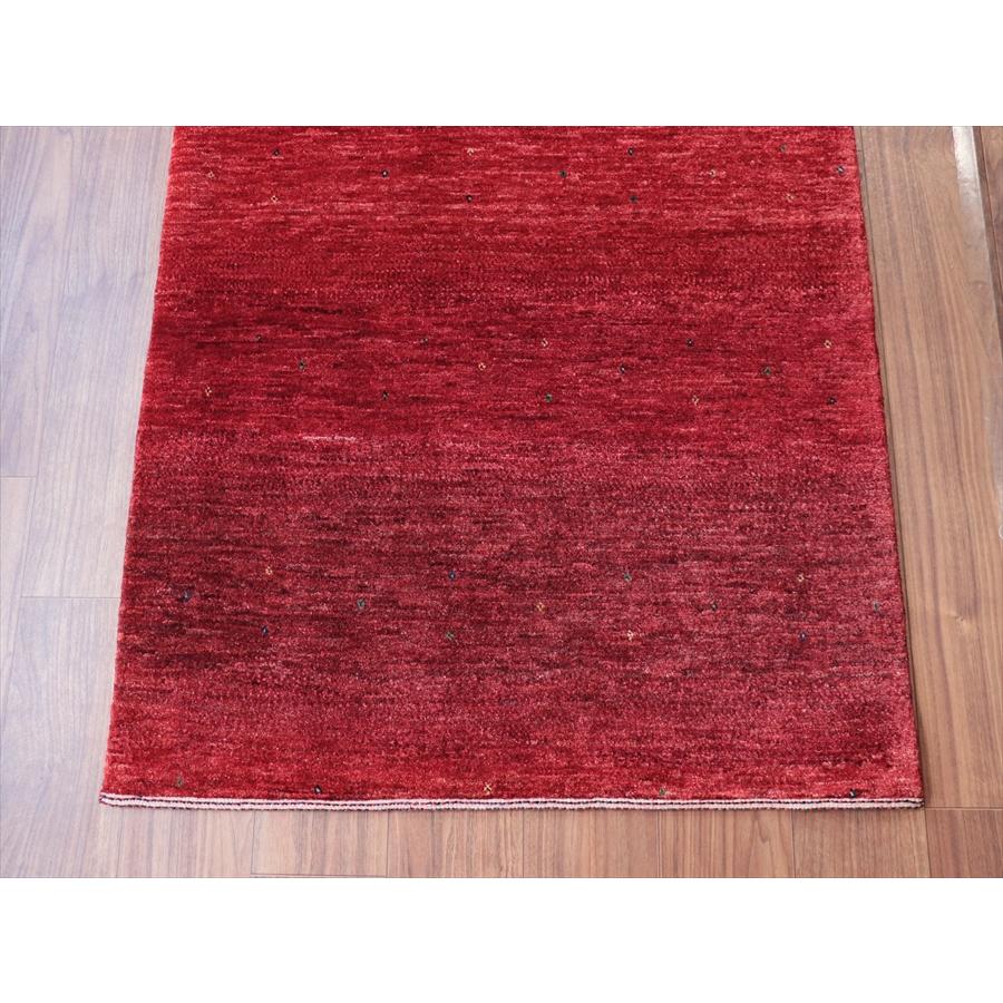 ギャベ　Gabbeh Lori Atash ロリアタシュ 150x93cm レッドグラデーション　無地 シンプル 最上級の細かな織り |  | 03