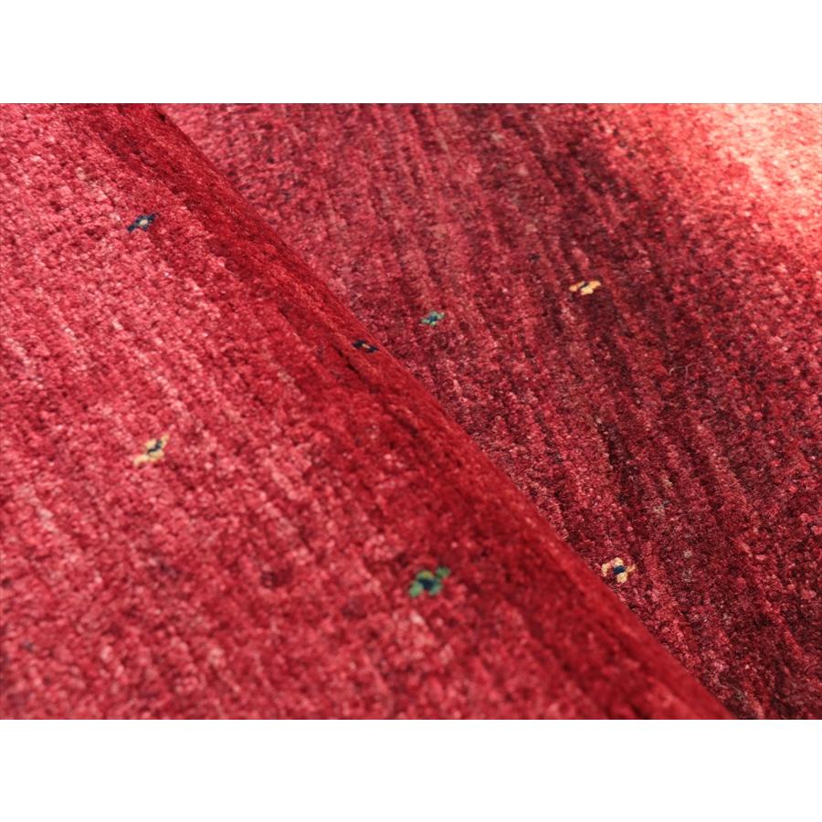 ギャベ　Gabbeh Lori Atash ロリアタシュ 150x93cm レッドグラデーション　無地 シンプル 最上級の細かな織り |  | 05