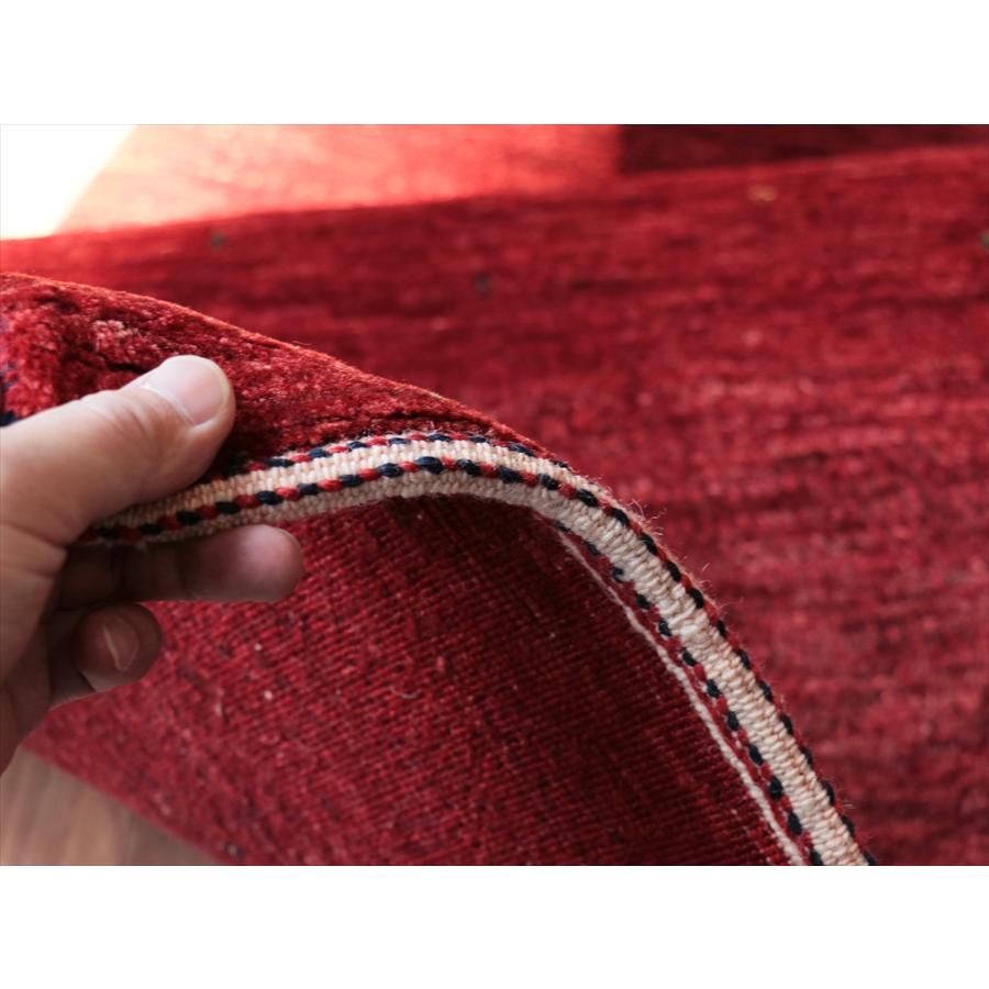 ギャベ　Gabbeh Lori Atash ロリアタシュ 150x93cm レッドグラデーション　無地 シンプル 最上級の細かな織り |  | 07