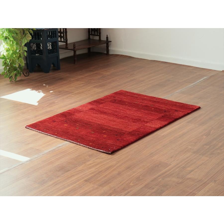 ギャベ　Gabbeh Lori Atash ロリアタシュ 125x83cm レッドグラデーション　最上級の細かな織り |  | 01