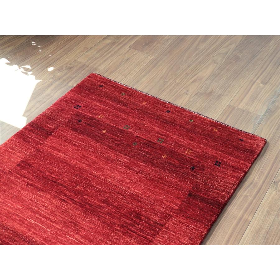 ギャベ　Gabbeh Lori Atash ロリアタシュ 125x83cm レッドグラデーション　最上級の細かな織り |  | 03