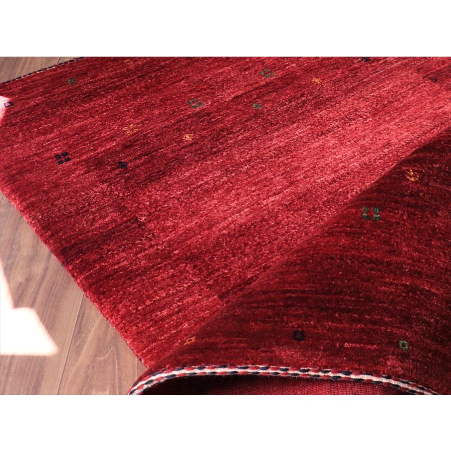 ギャベ　Gabbeh Lori Atash ロリアタシュ 125x83cm レッドグラデーション　最上級の細かな織り |  | 09