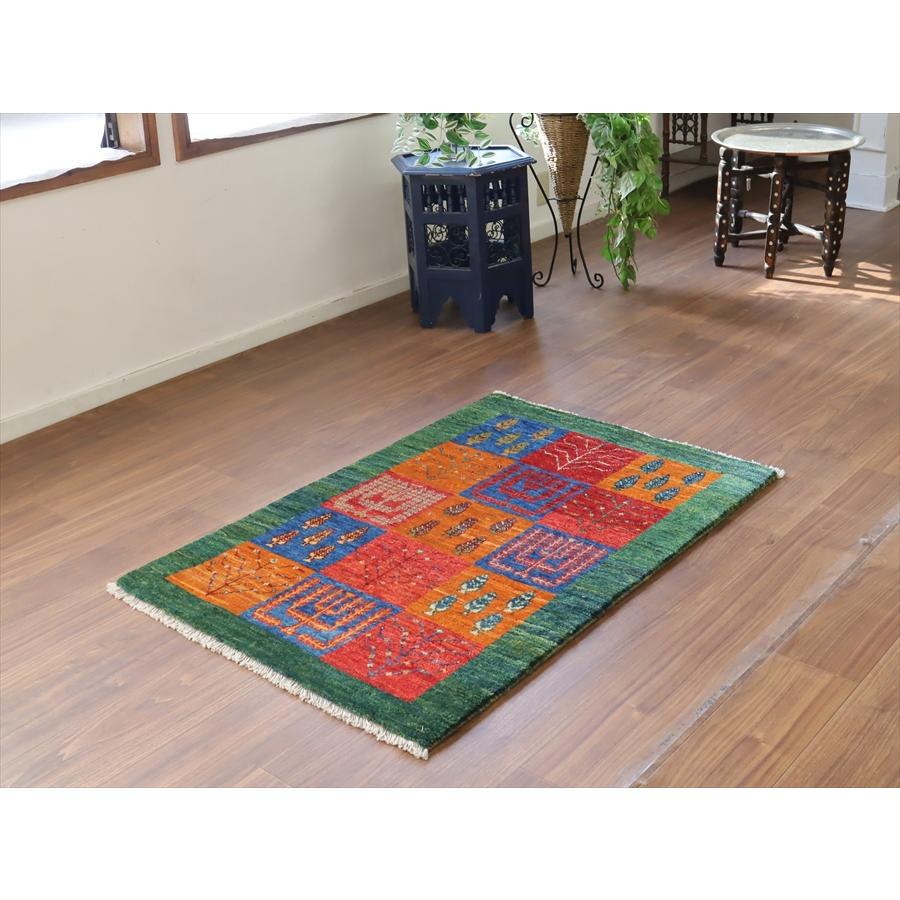 ギャッベ ノマド　 115x78cm ガーデンデザイン　生命の木　イラン産手織り　Gabbeh Nomad |  | 01