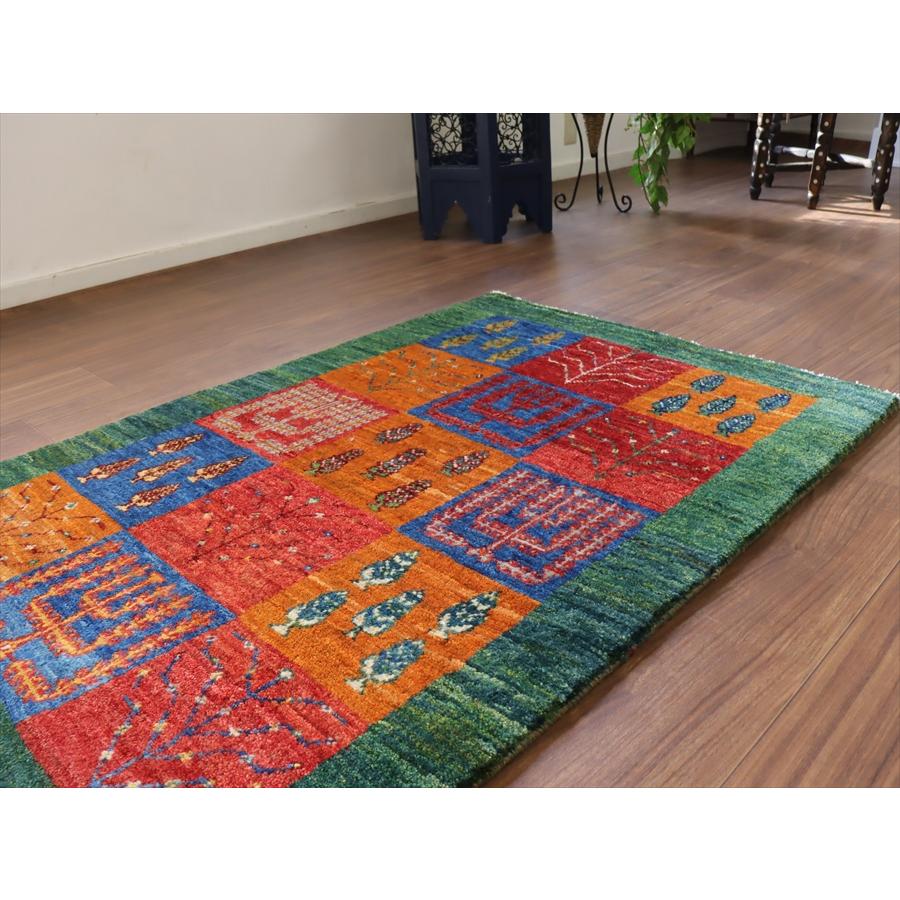ギャッベ ノマド　 115x78cm ガーデンデザイン　生命の木　イラン産手織り　Gabbeh Nomad |  | 03