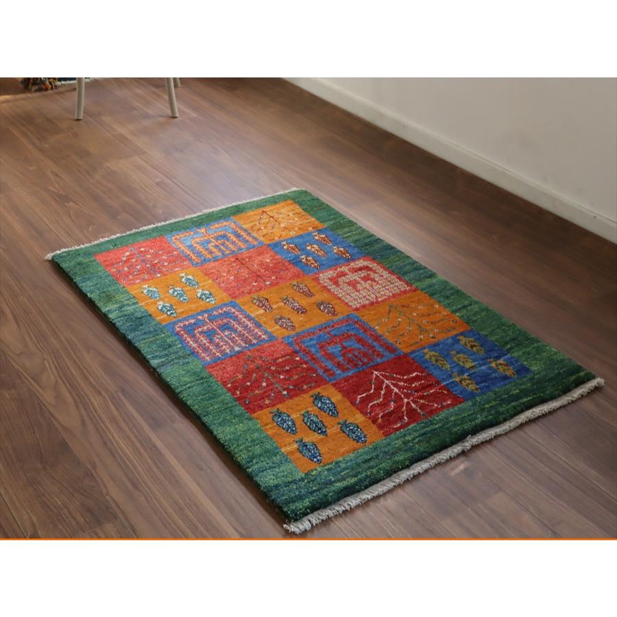 ギャッベ ノマド　 115x78cm ガーデンデザイン　生命の木　イラン産手織り　Gabbeh Nomad |  | 09