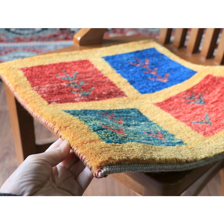 ギャッベ ノマド ミニギャッベ 42x38cm オレンジ　カラフルタイル |  | 03