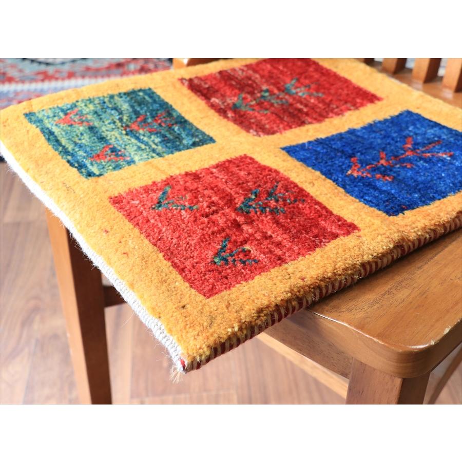 ギャッベ ノマド ミニギャッベ 42x38cm オレンジ　カラフルタイル |  | 04