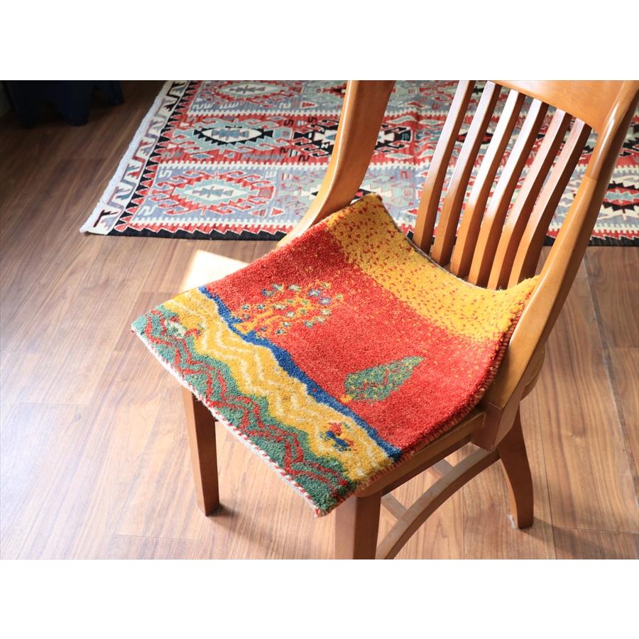 ギャッベ ノマド ミニギャッベ 45x45cm 生命の木のある風景 |  | 01