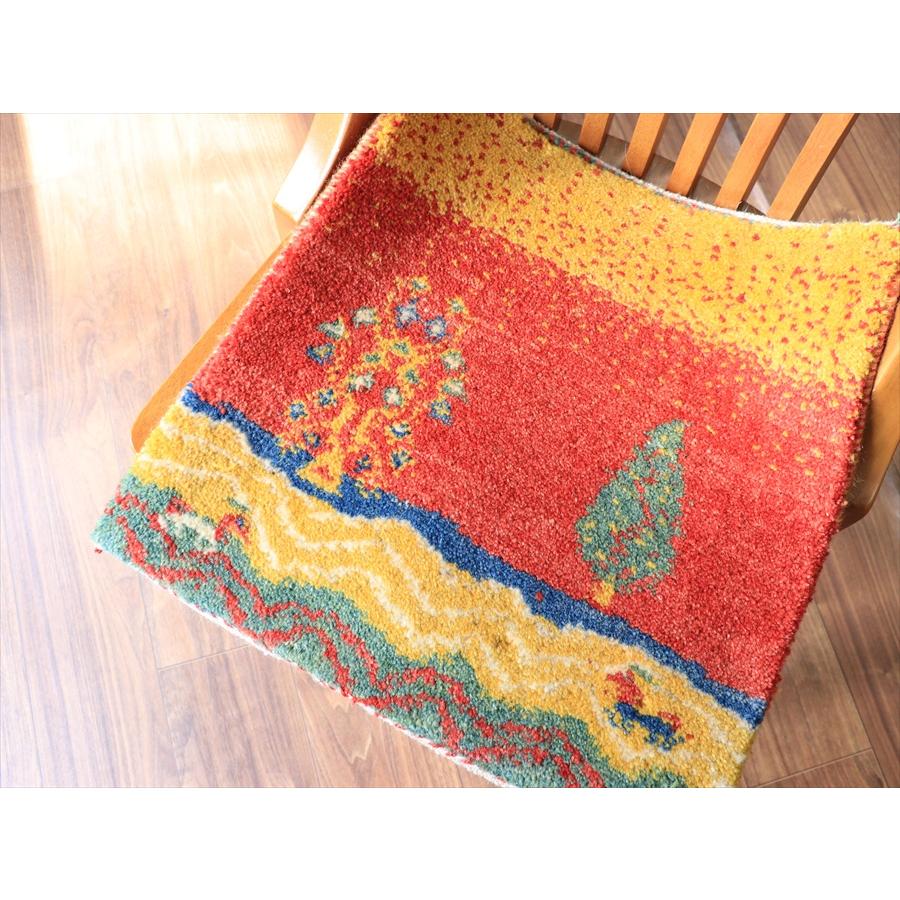 ギャッベ ノマド ミニギャッベ 45x45cm 生命の木のある風景 |  | 02