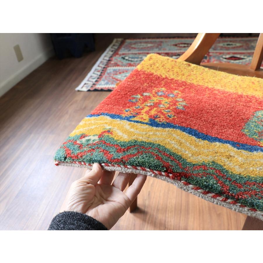 ギャッベ ノマド ミニギャッベ 45x45cm 生命の木のある風景 |  | 03