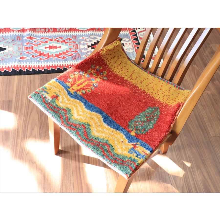 ギャッベ ノマド ミニギャッベ 45x46cm 生命の木のある風景 |  | 01