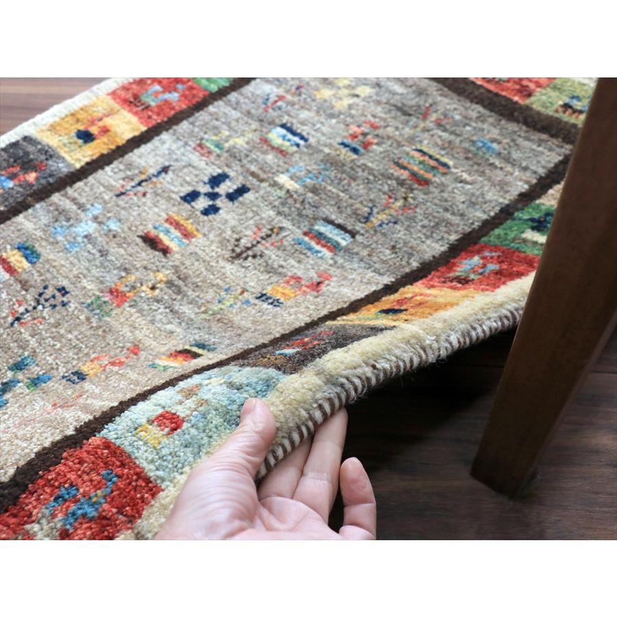 ギャッベ ノマド ミニギャッベ 73x49cm グレー　タイルモチーフ |  | 06