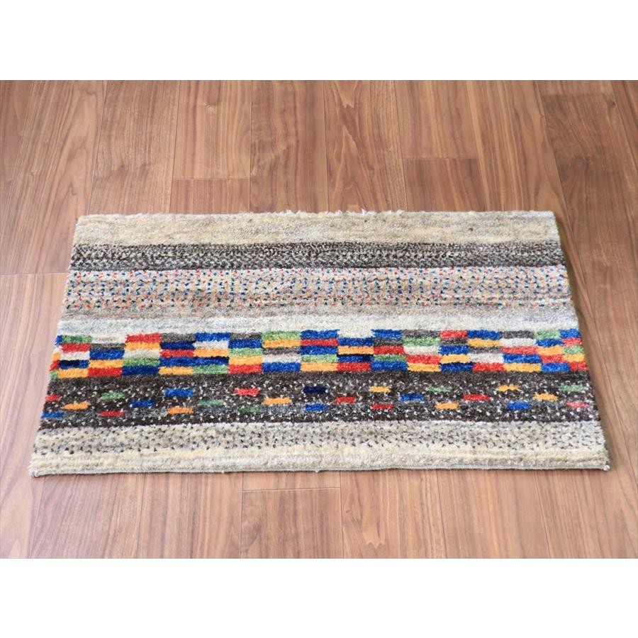 ギャッベ ノマド 横長玄関マット 90x56cm 幾何学タイル　グラデーション |  | 01