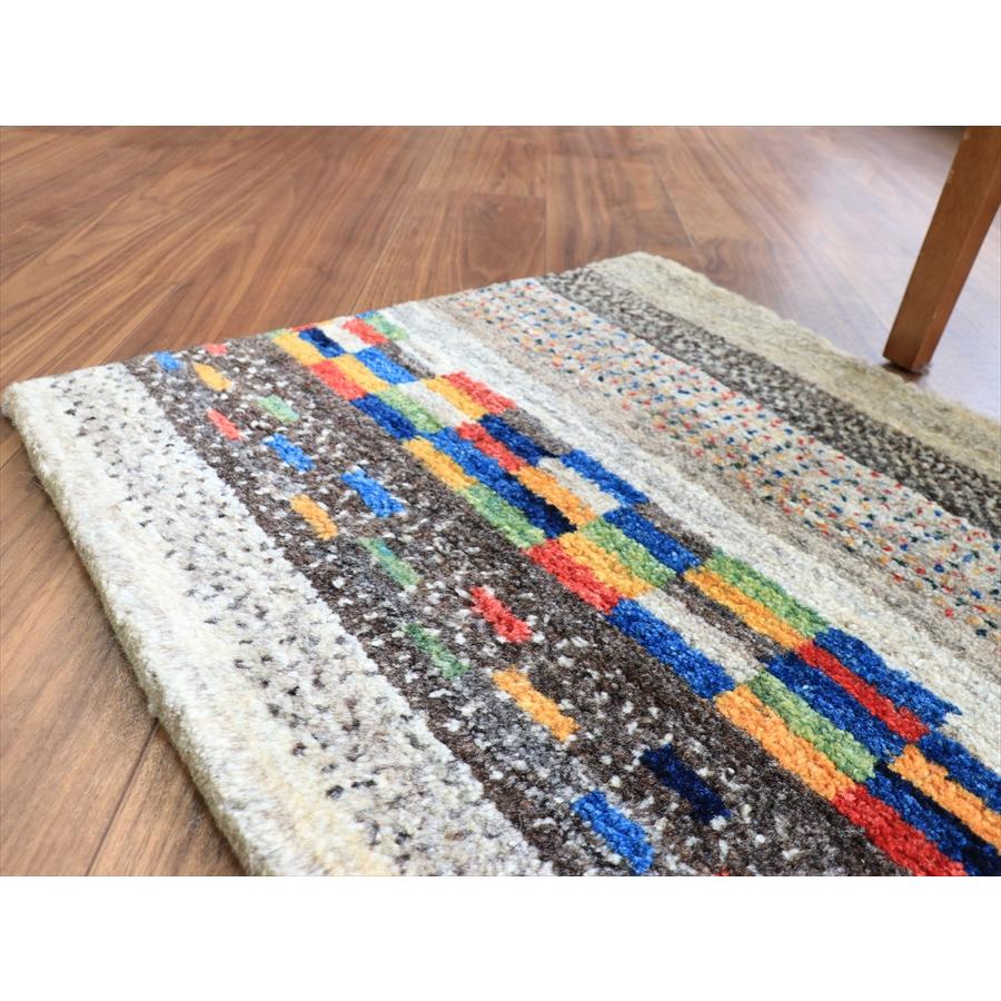 ギャッベ ノマド 横長玄関マット 90x56cm 幾何学タイル　グラデーション |  | 05