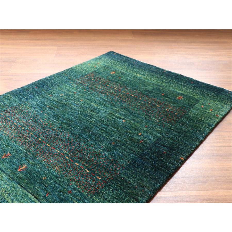 ギャッベ　ロリアタシュ　最高級の細かな織り 92x61cm 最上級の織り　グリーングラデーション |  | 06