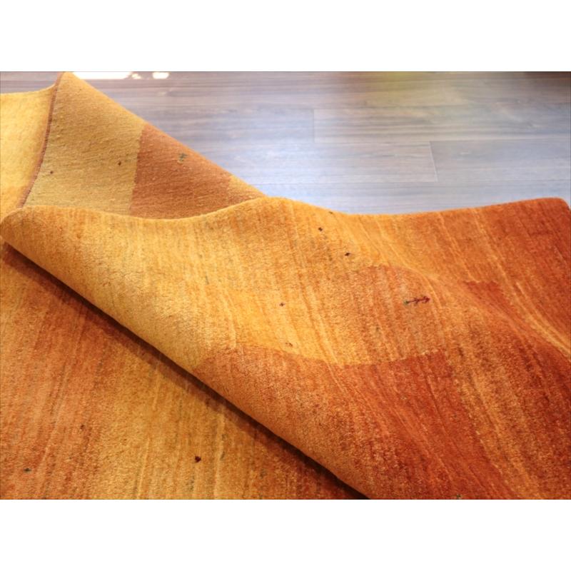 ギャッベ ロリアタシュ 細かな織りの最高級ギャッベ Gabbeh Lori Atash 256x204cm イエローオレンジグラデーション |  | 13