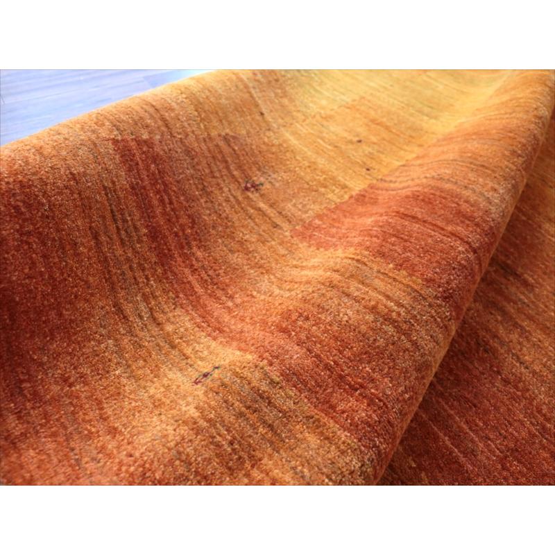 ギャッベ ロリアタシュ 細かな織りの最高級ギャッベ Gabbeh Lori Atash 256x204cm イエローオレンジグラデーション |  | 15