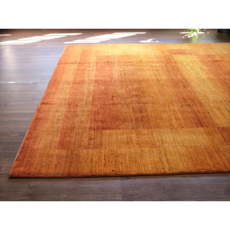 ギャッベ ロリアタシュ 細かな織りの最高級ギャッベ Gabbeh Lori Atash 256x204cm イエローオレンジグラデーション |  | 05