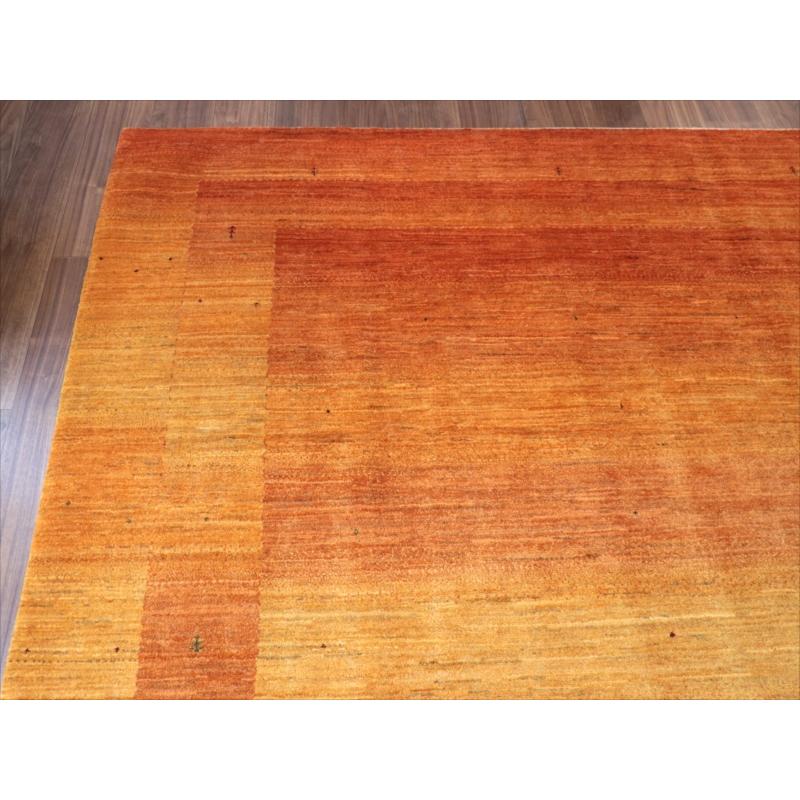 ギャッベ ロリアタシュ 細かな織りの最高級ギャッベ Gabbeh Lori Atash 256x204cm イエローオレンジグラデーション |  | 07