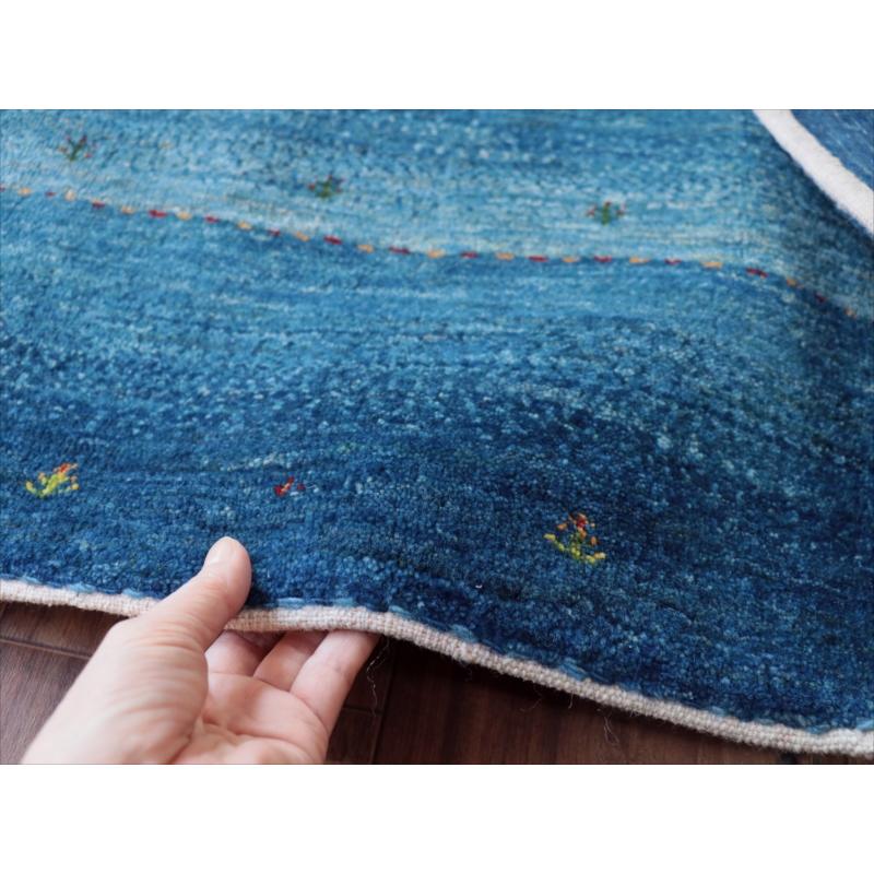 ギャッベ/ロリアタシュ　LoriAtash 262x194cm ブルーグラデーション　最上級の細かな織り |  | 11