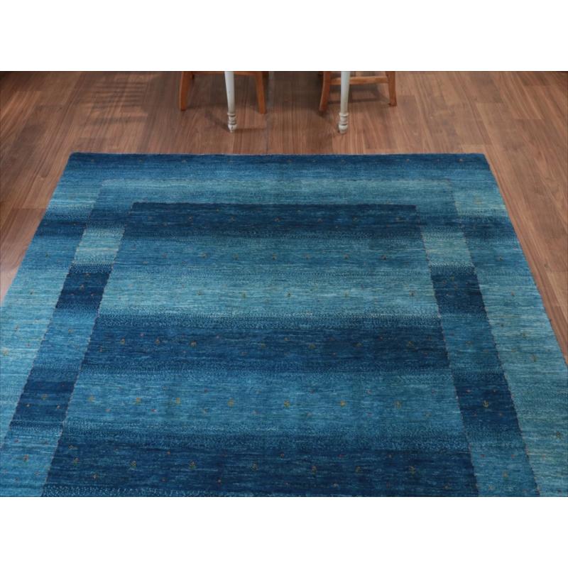 ギャッベ/ロリアタシュ　LoriAtash 262x194cm ブルーグラデーション　最上級の細かな織り |  | 02