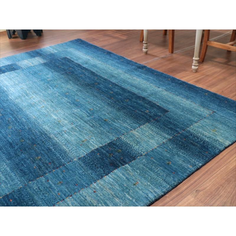 ギャッベ/ロリアタシュ　LoriAtash 262x194cm ブルーグラデーション　最上級の細かな織り |  | 04