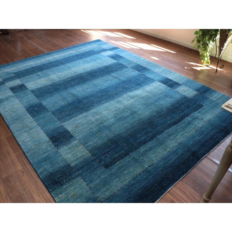 ギャッベ/ロリアタシュ　LoriAtash 262x194cm ブルーグラデーション　最上級の細かな織り |  | 05