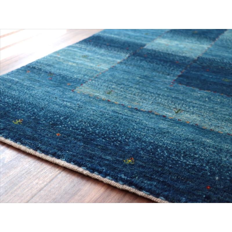 ギャッベ/ロリアタシュ　LoriAtash 262x194cm ブルーグラデーション　最上級の細かな織り |  | 09