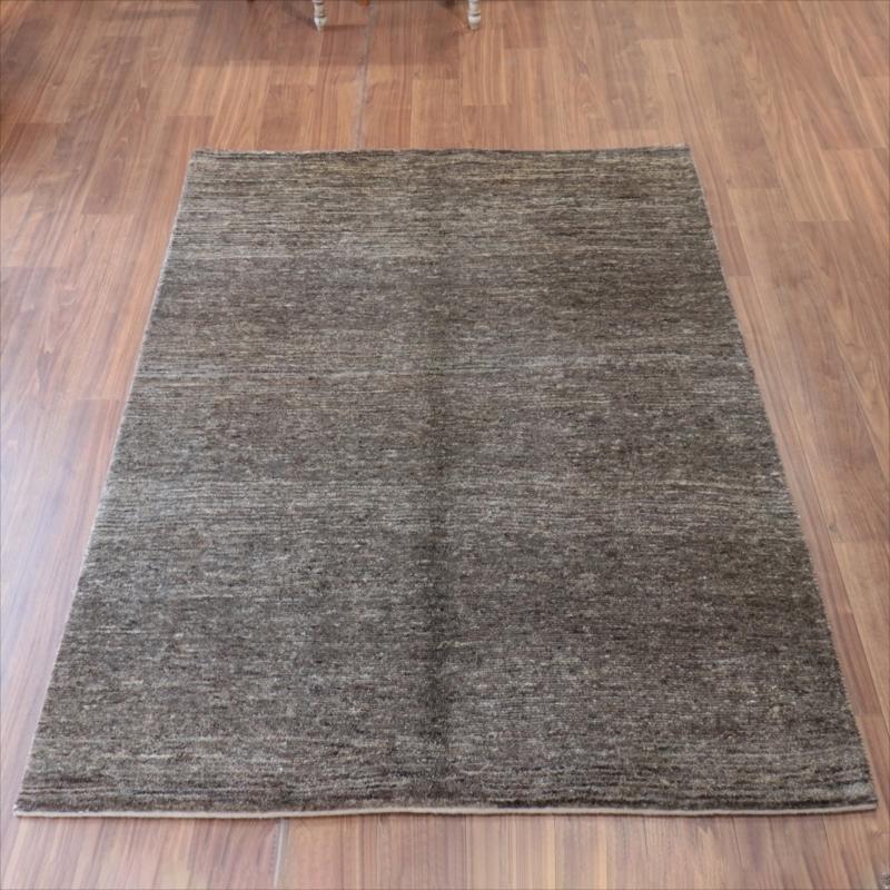 ギャッベ　Ｇａｂｂｅｈ ダークグレー 203x149cm グラデーション　無地　シンプル　モノトーン　手織り　イラン | 