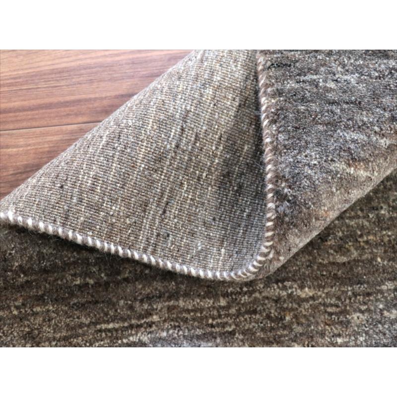 ギャッベ　Ｇａｂｂｅｈ ダークグレー 203x149cm グラデーション　無地　シンプル　モノトーン　手織り　イラン |  | 10