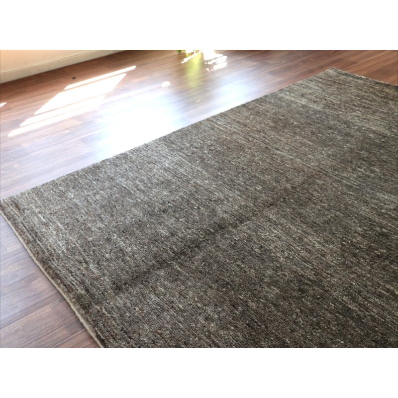 ギャッベ　Ｇａｂｂｅｈ ダークグレー 203x149cm グラデーション　無地　シンプル　モノトーン　手織り　イラン |  | 04