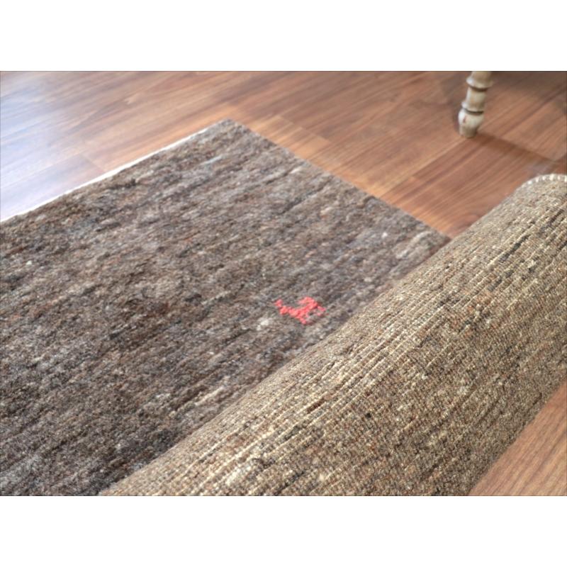 ギャッベ　Ｇａｂｂｅｈ ダークブラウン 205x155cm グラデーション　無地　シンプル　モノトーン　手織り　イラン |  | 12