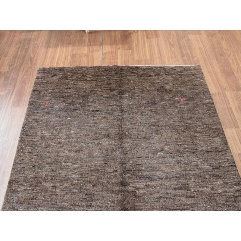ギャッベ　Ｇａｂｂｅｈ ダークブラウン 205x155cm グラデーション　無地　シンプル　モノトーン　手織り　イラン |  | 02