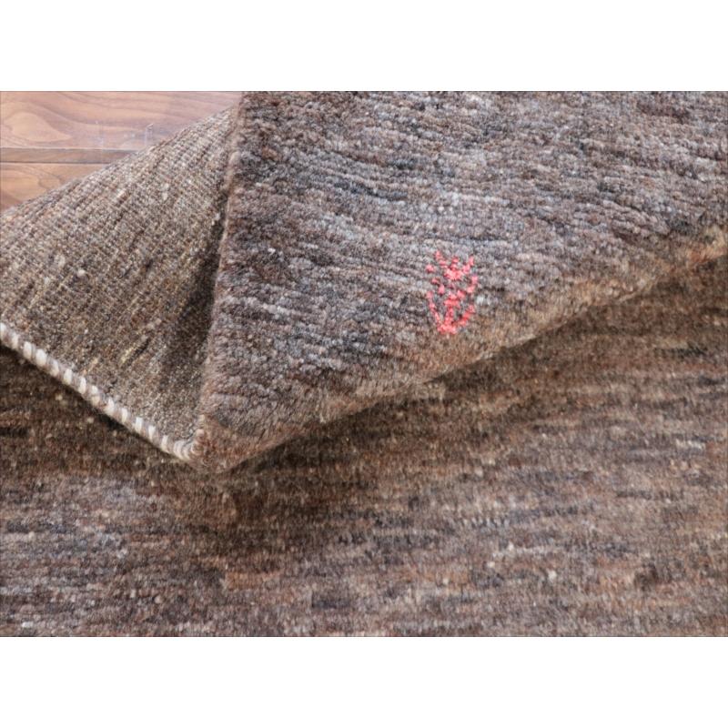 ギャッベ　Ｇａｂｂｅｈ ダークブラウン 205x155cm グラデーション　無地　シンプル　モノトーン　手織り　イラン |  | 09