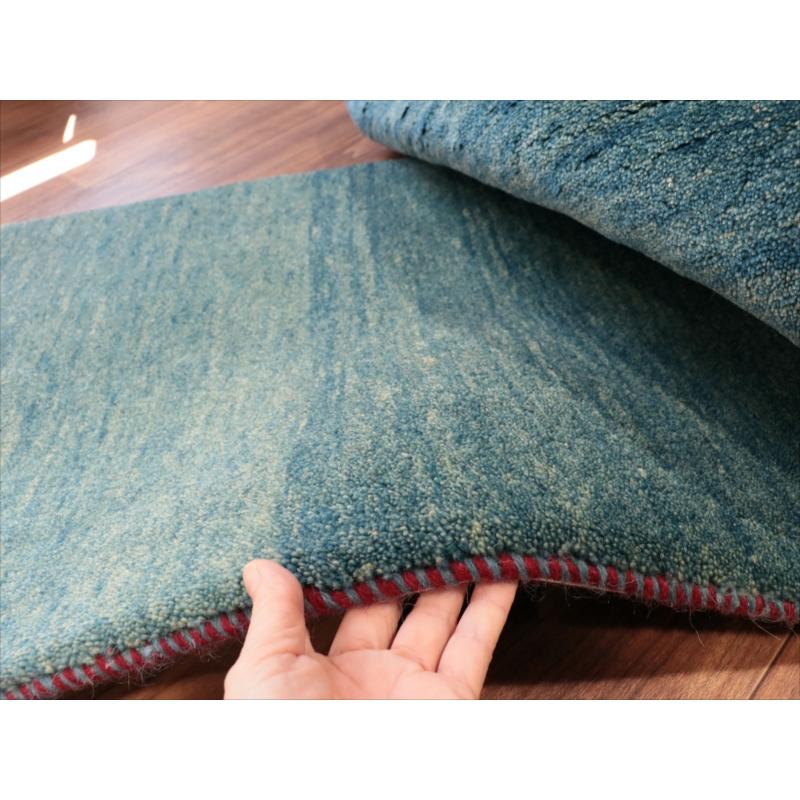 ギャッベ　ノマド/Nomad　細長ランナー 150x53cm ブルーグリーン |  | 08